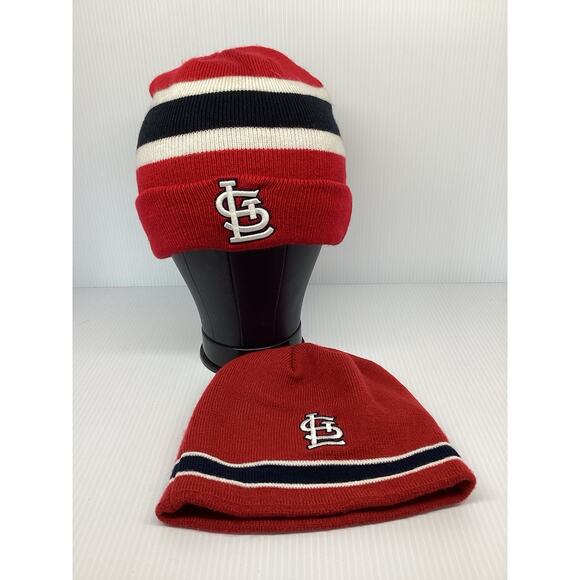 St Louis Cardinals Hat Beanies Set Of 2 - Picture 1 of 4